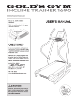 NordicTrack Incline Trainer X3 Treadmill User manual