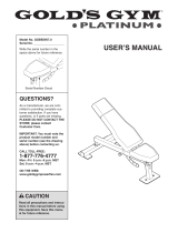 Gold's Gym PLATINUM User manual