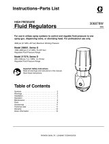 Graco 306878W - High Pressure Fluid Regulators User manual