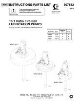 Graco 307882F 15:1 Ratio Fire-Ball Lubrication Pumps Owner's manual