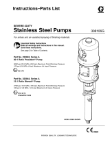 Graco 308106G, 30:1 Ratio President and 15:1 Ratio Monark Stainless Steel Pumps User manual