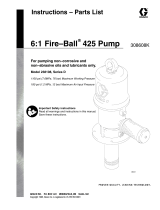 Graco 308608K - 6:1 Fire-Ball 425 Pump - US User manual