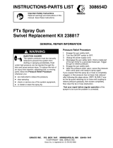 Graco 308654D FTx Spray Gun Swivel Replacement Kit 238817 Owner's manual