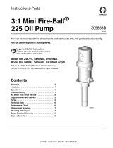 Graco 309868D - 3:1 Mini Fire-Ball 225 Oil Pump User manual