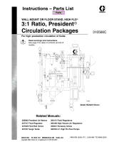 Graco 310566C President Circulation Packages, Wall Mount, Floor Stand and High Flo Owner's manual