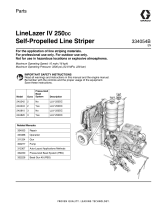 Graco 334054B- LineLazer IV 250DC Dual Color Self-Propelled Line Striper, Parts Owner's manual