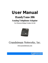 Grandstream Networks HandyTone-386 User manual