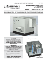 Greenheck 459657 Energy Recovery Unit with Heating ERH User manual