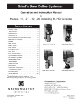 Grindmaster 11 User manual