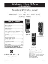 Grindmaster 250RH-3 User manual