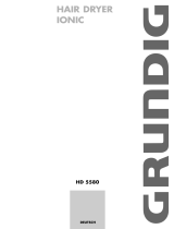Grundig Hair Dryer Ionic HD 5580 User manual