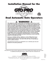GTO 2502 User manual