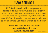 H2O Audio Cell Phone Accessories User manual