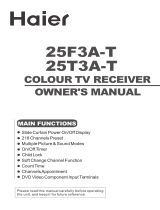 Haier 25T3A-T User manual