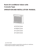 Haier AF122XCEAA User manual