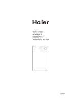 Haier Dishwasher HDW9WHT User manual