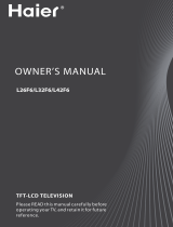 Haier L26F6 User manual
