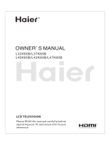 Haier L37K60B User manual