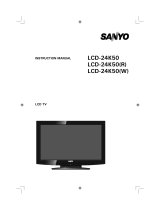 Sanyo LCD-24K50(R) User manual