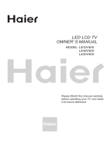 Haier LE50V600 User manual