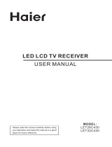 Haier LET26C430 User manual