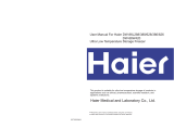 Haier DW-86L388 User manual