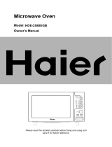 Haier HDE-2580EGB User manual