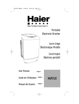 Haier HLP21E - Pulsator Wash With Tub User manual