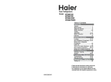 Haier Refrigerator HFD647ASS User manual
