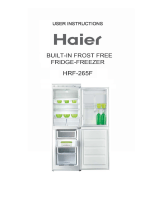 Haier Refrigerator HRF-265F User manual