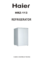 Haier Refrigerator HRZ-113 User manual