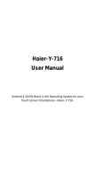 Haier W716 User manual