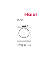 Haier Washer HW80-BD1626 User manual
