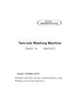Haier Washer HWM90-287S User manual