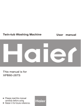 Haier Washer XPB60-287S User manual