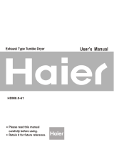 Haier HDM8.0-61 User manual