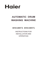 Haier HM1200TX User manual