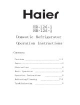 Haier HR-126-1 User manual