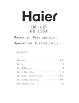 Haier HR-135 User manual