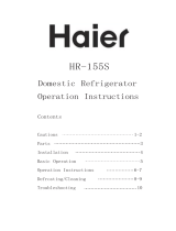 Haier HR-155S User manual