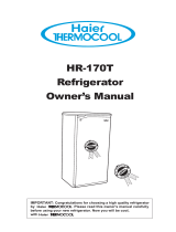 Haier HR-170T User manual