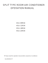 Haier HSU-18R04 User manual