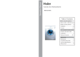 Haier HWM1270KFL User manual