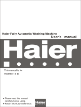 Haier HWM50-18 B User manual