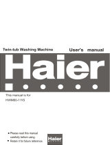 Haier HWM60-111S User manual