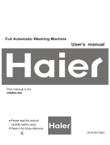 Haier HWM60-20B User manual