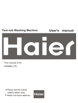 Haier HWM80-27S User manual