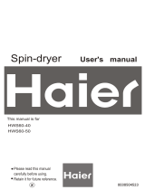 Haier HWS60-40 User manual