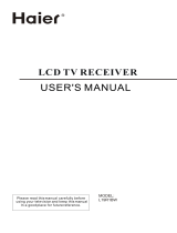 Haier L19R1BW User manual