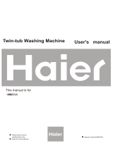 Haier Twin-tub Washing Machine User manual